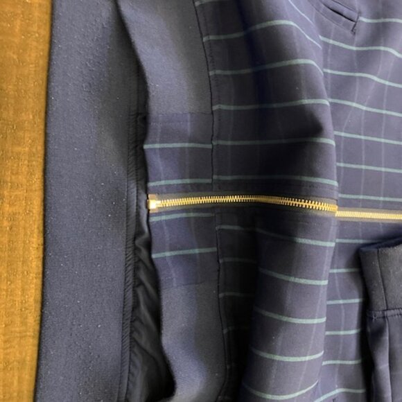 Men W Houston White Plaid Jacket Nearly New - Picture 6 of 6